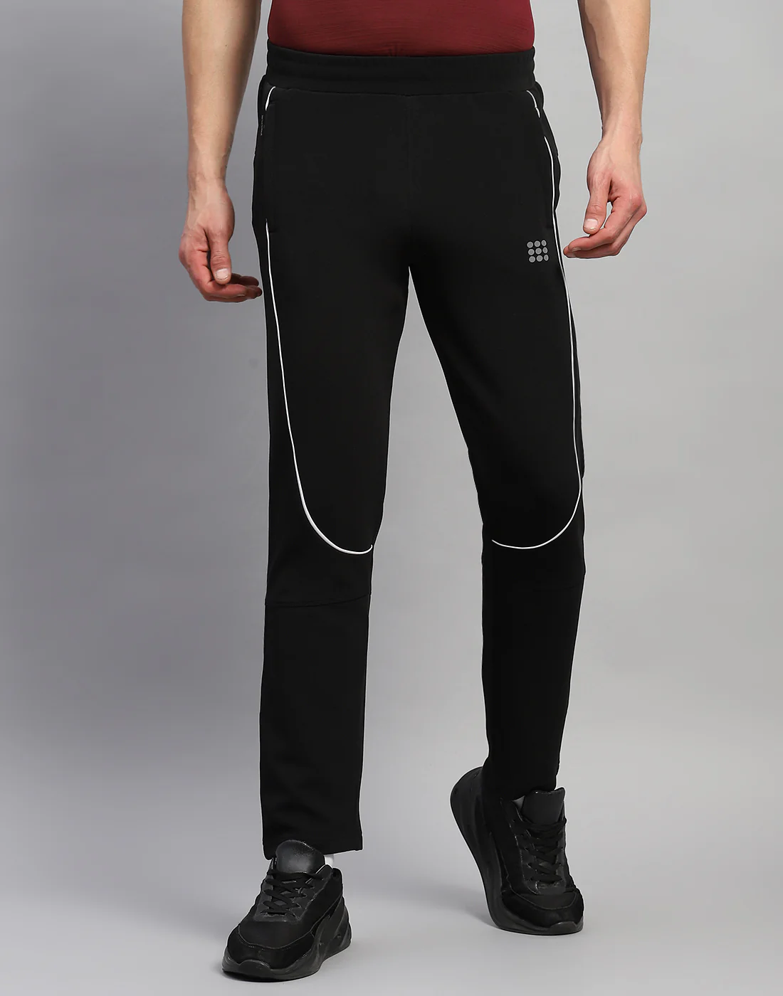 Rock.it Men Black Solid Regular Fit Lower - Image 2