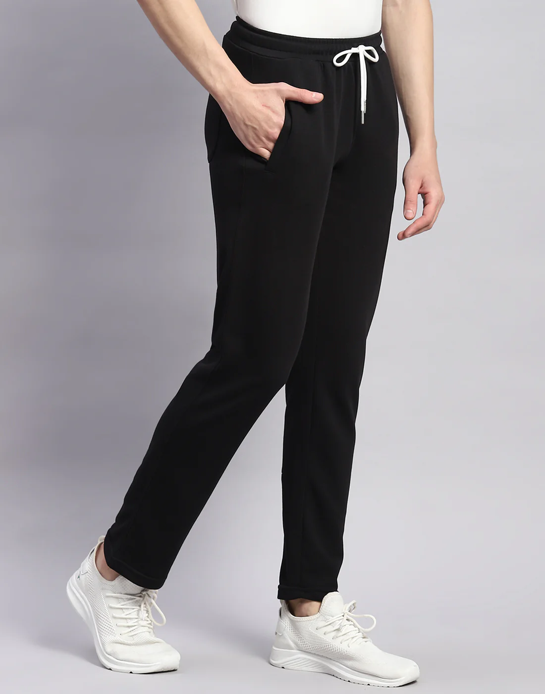 Rock.it Men Black Solid Regular Fit Lower - Image 4