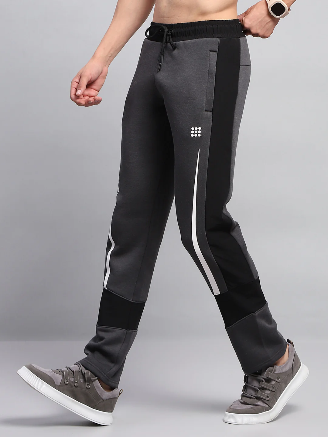 Rock.it Men Black Solid Regular Fit Lower - Image 3
