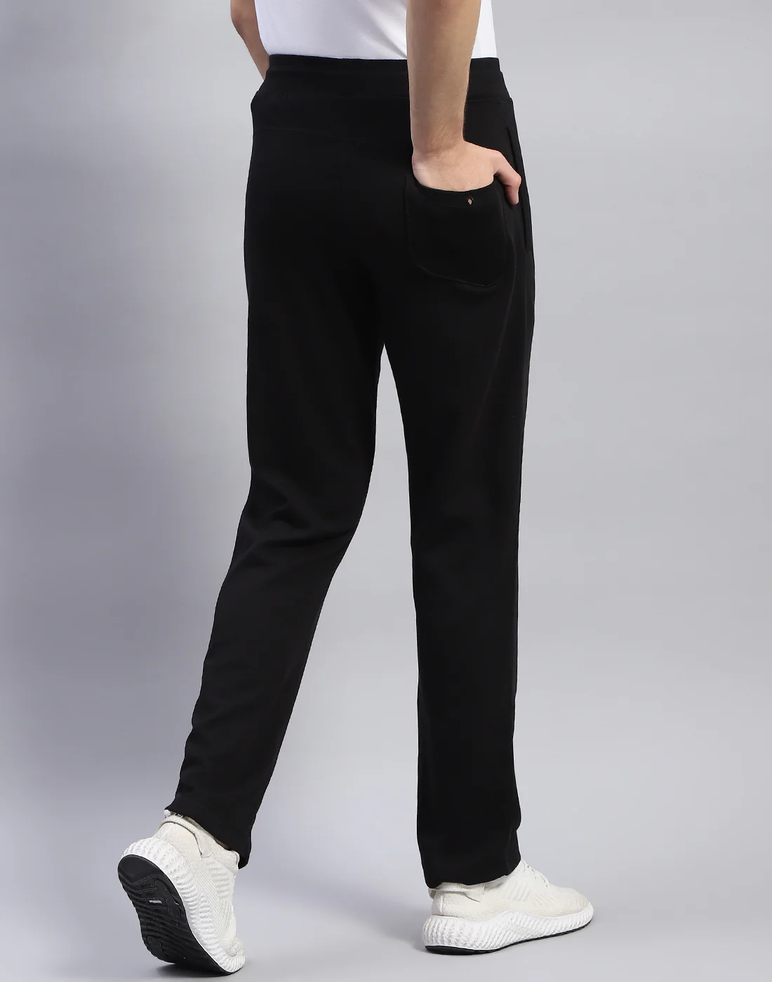 Men Black Solid Regular Fit Lower - Image 6