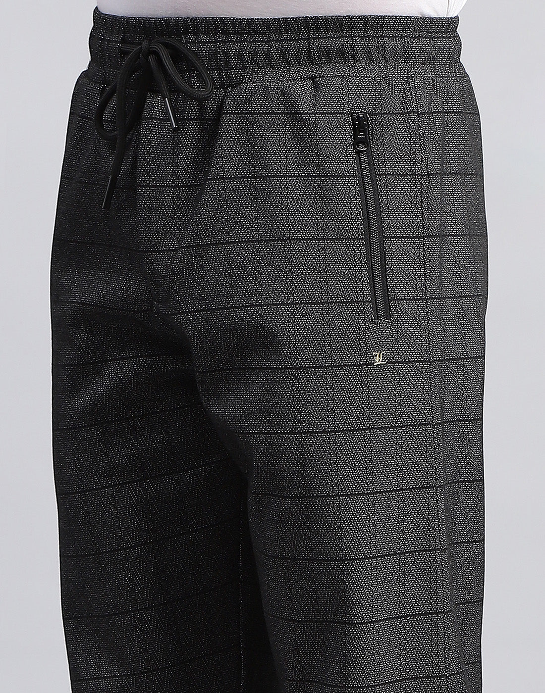 Men Black Solid Regular Fit Lower - Image 6