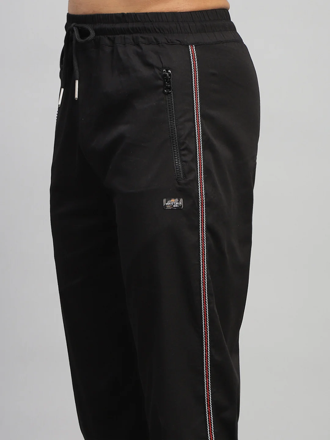 Men Black Solid Regular Fit Lower - Image 6