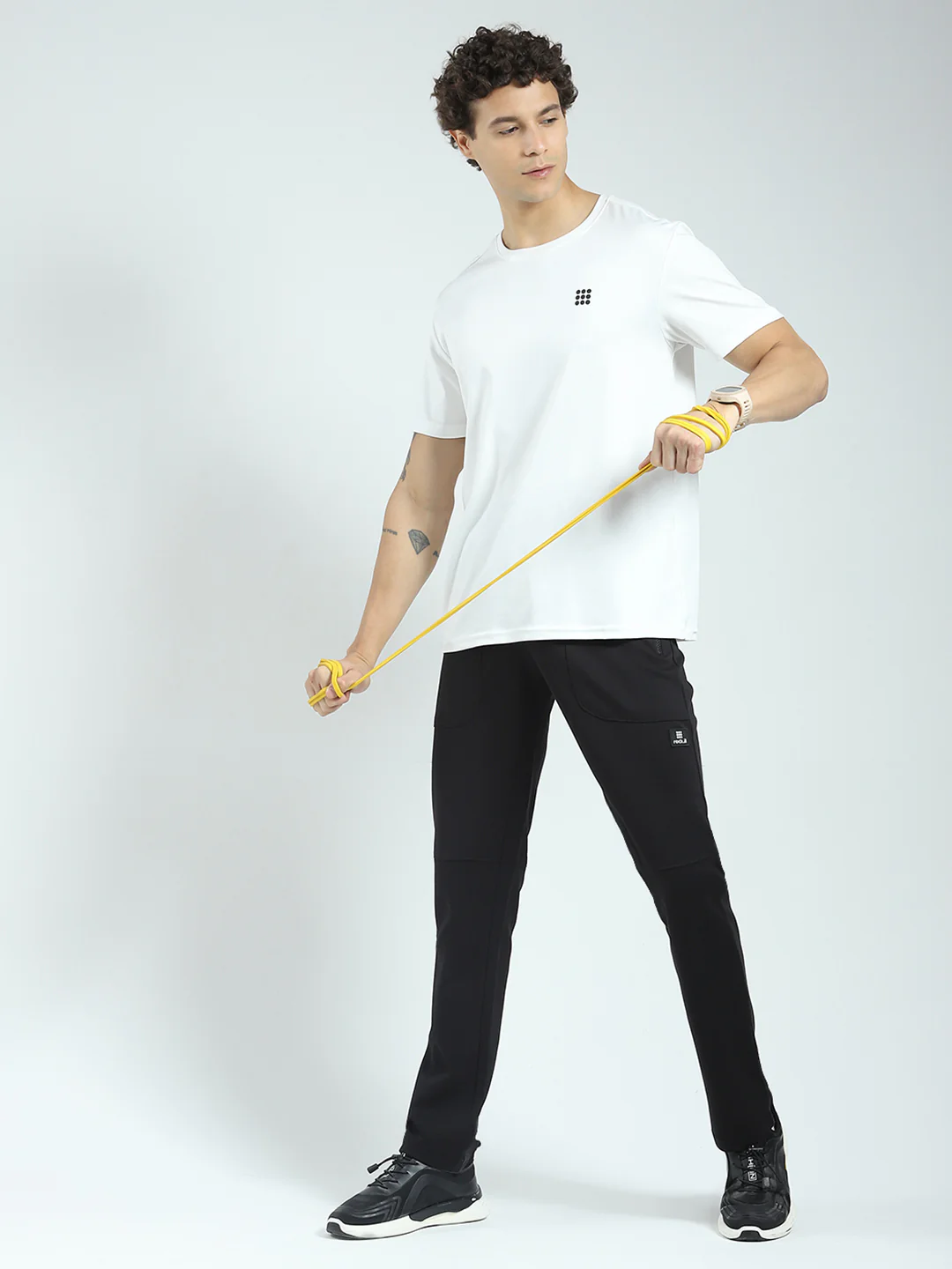 Rock.it Men Black Solid Regular Fit Lower - Image 2