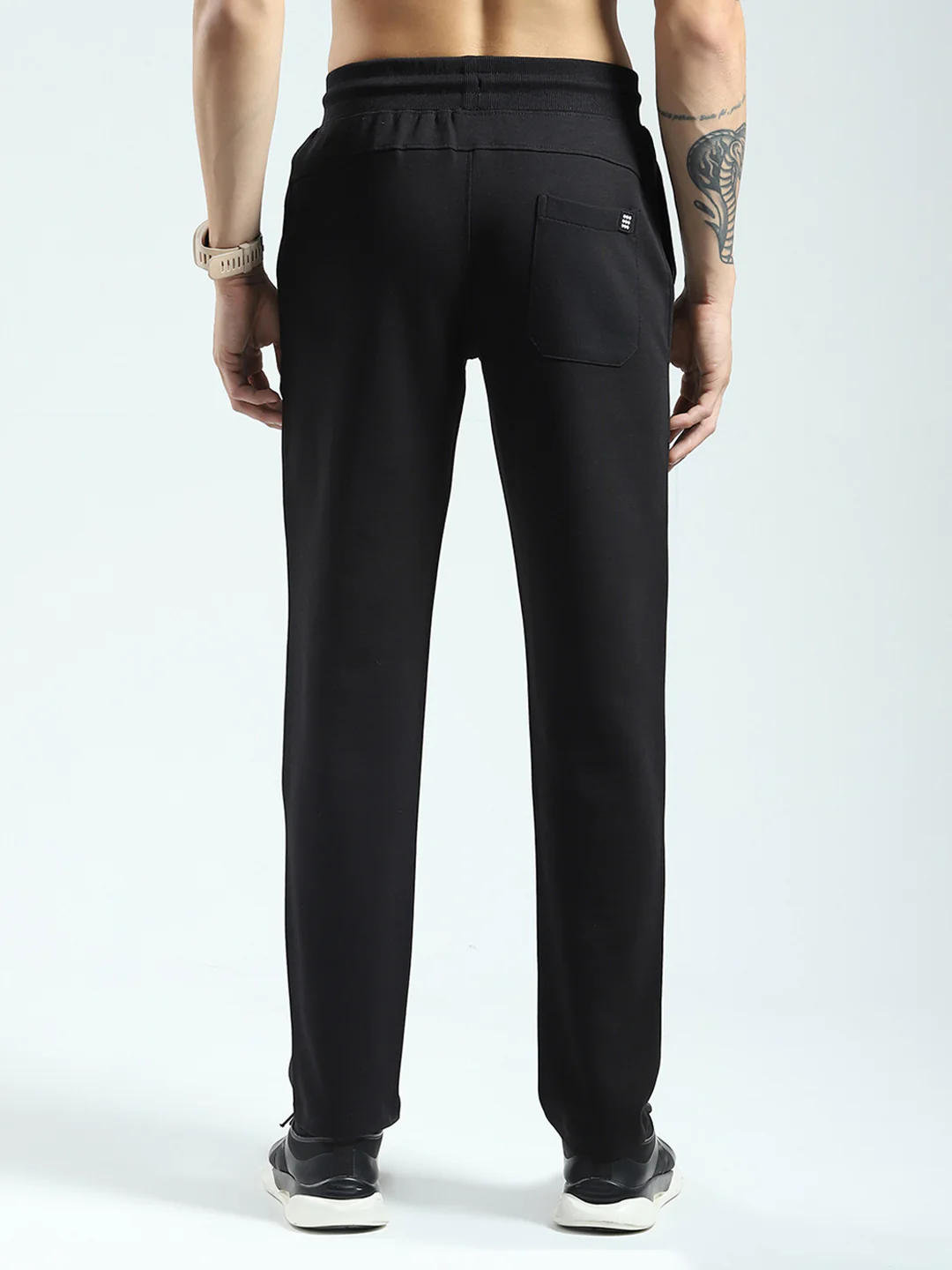 Rock.it Men Black Solid Regular Fit Lower - Image 5