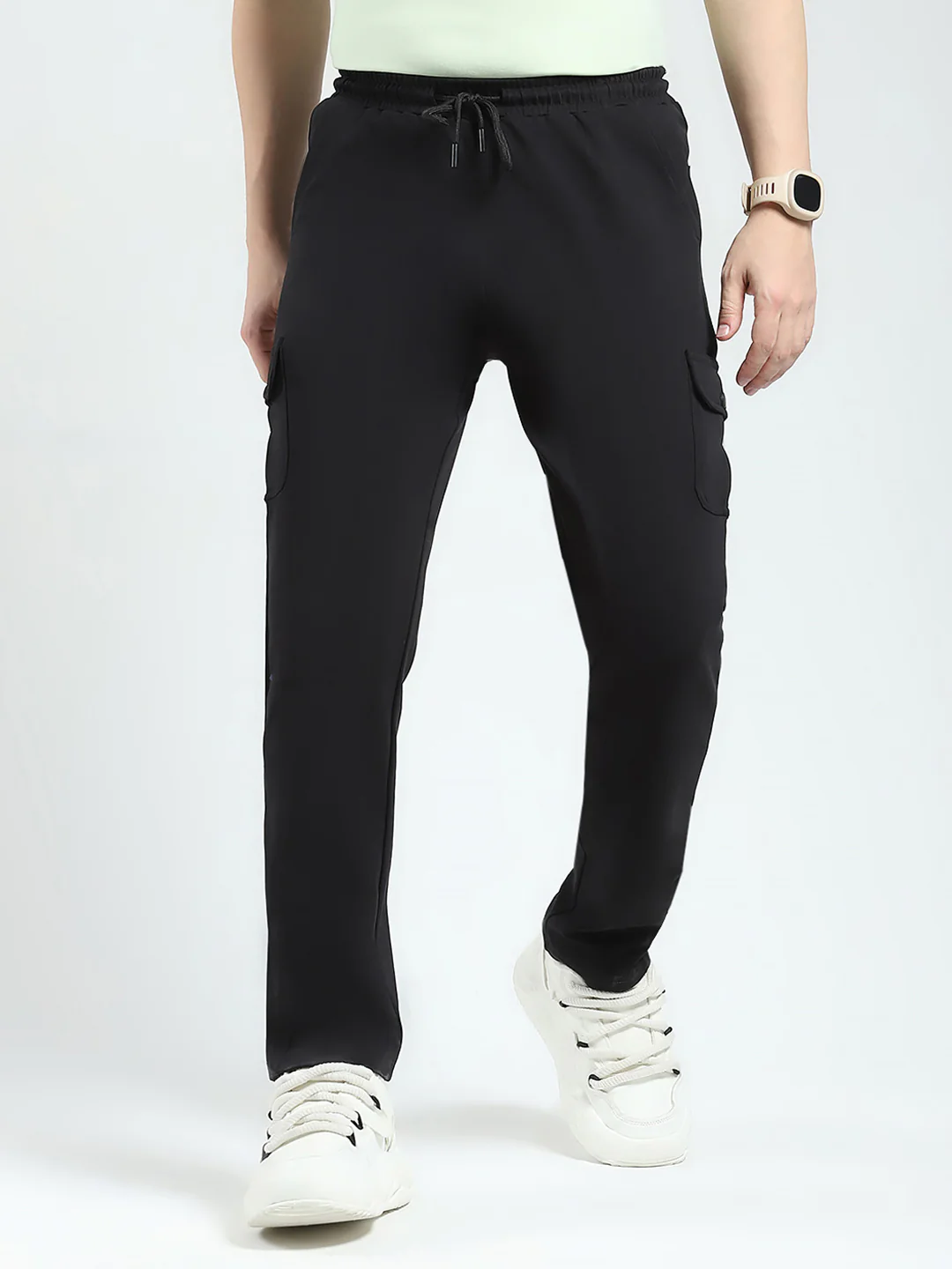 Rock.it Men Black Solid Regular Fit Lower