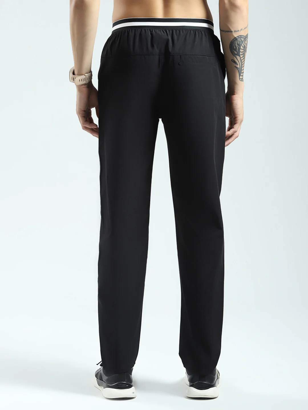 Rock.it Men Black Solid Regular Fit Lower - Image 5