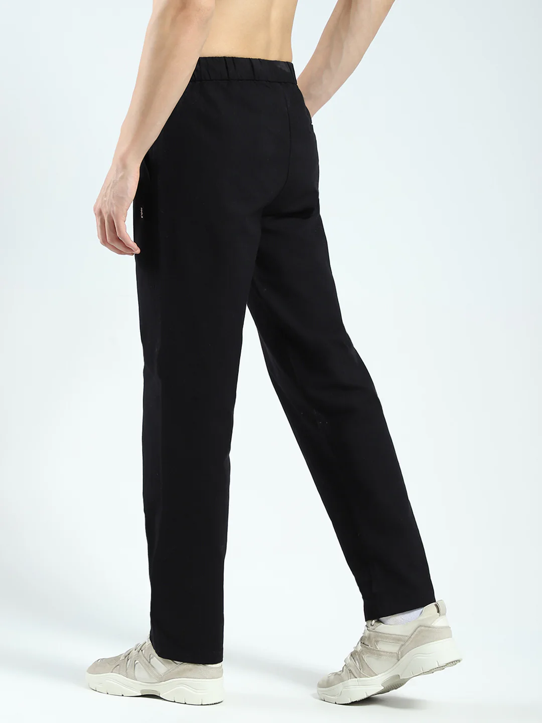 Rock.it Men Black Solid Regular Fit Lower - Image 5