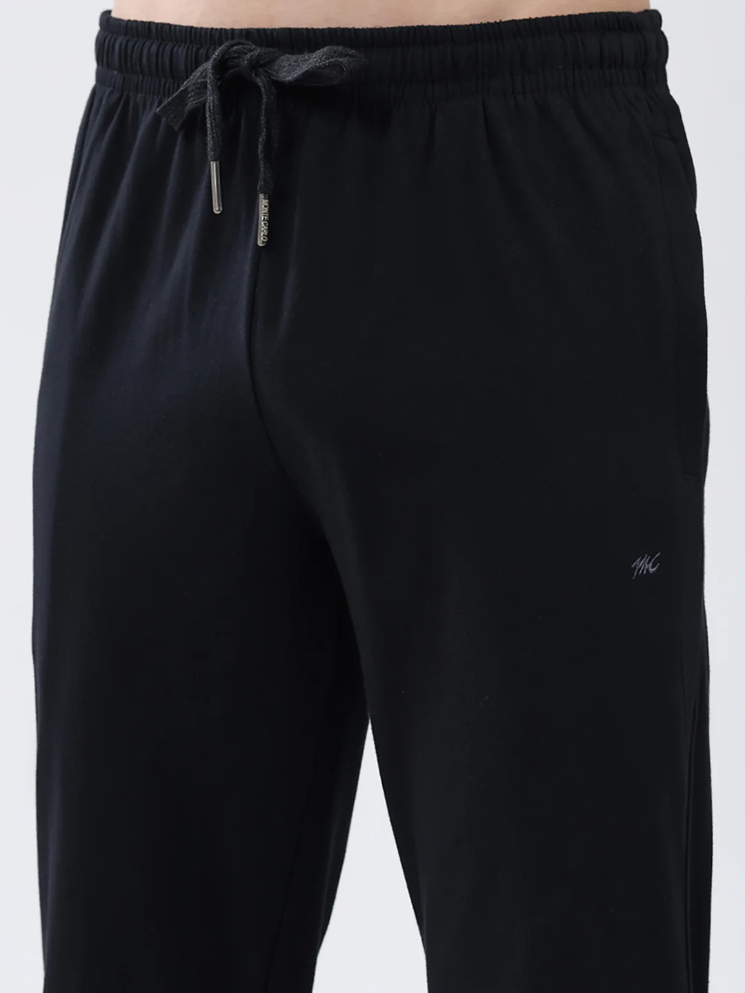 Men Black Solid Regular Fit Lower - Image 6