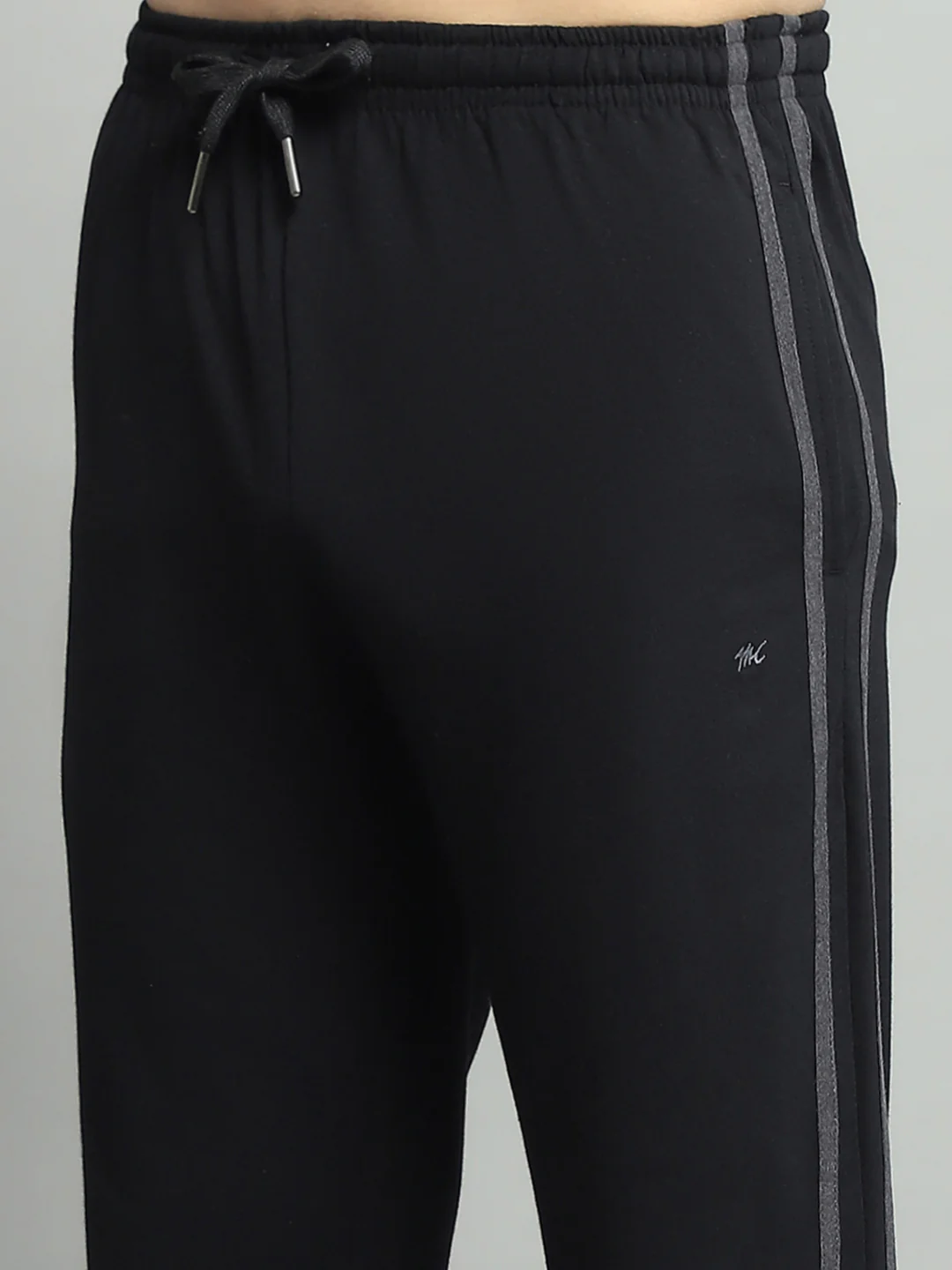 Men Black Solid Regular Fit Lower - Image 6