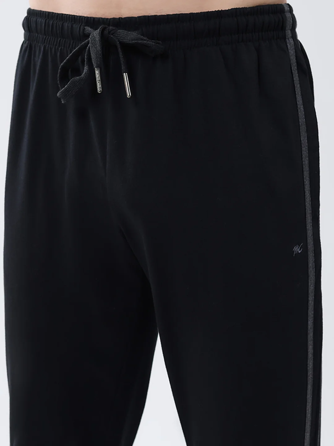 Men Black Solid Regular Fit Lower - Image 6
