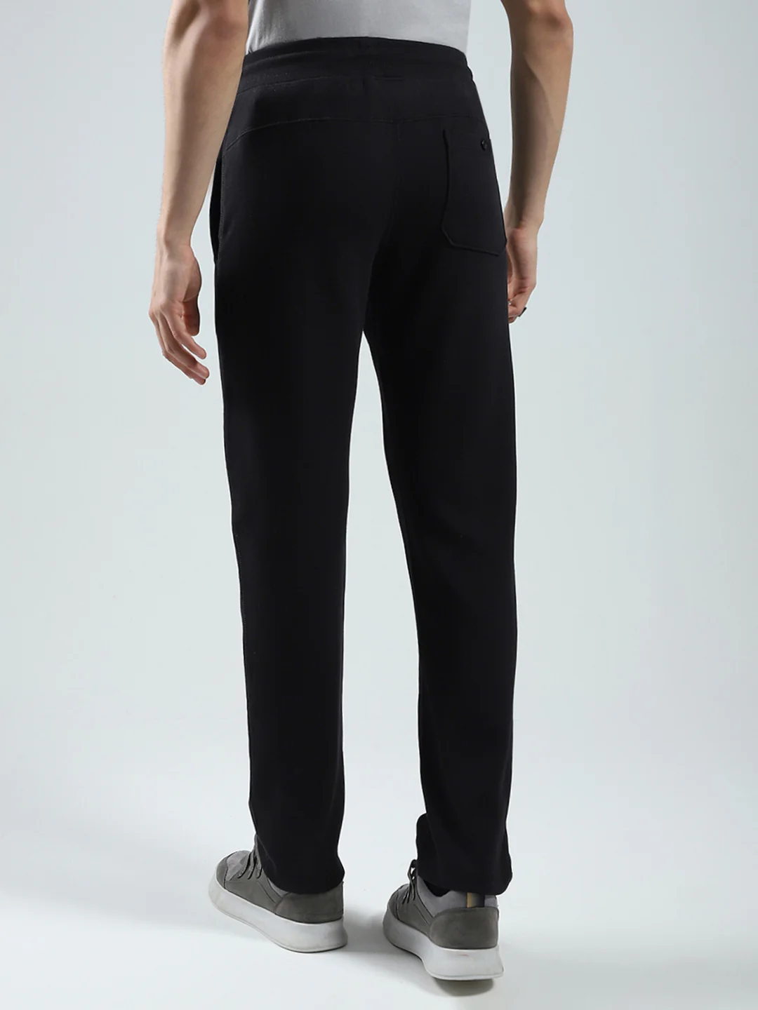 Men Black Solid Regular Fit Lower - Image 5