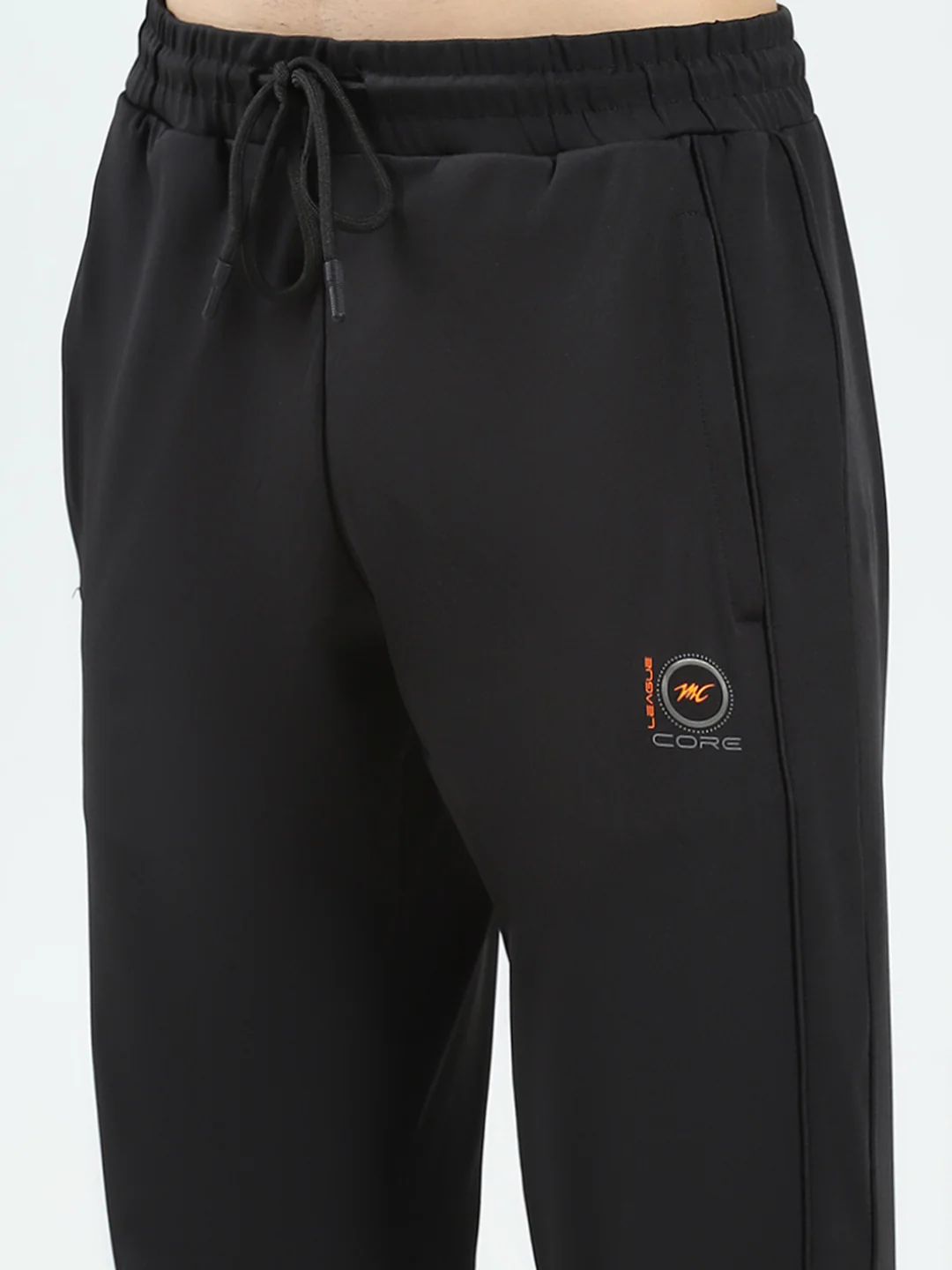Men Black Solid Regular Fit Lower - Image 6