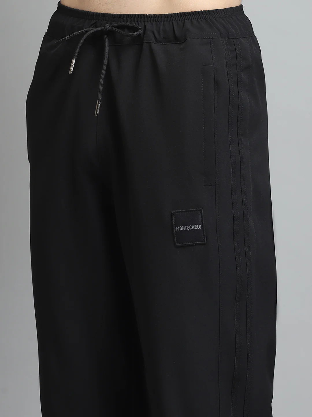 Men Black Solid Regular Fit Lower - Image 6
