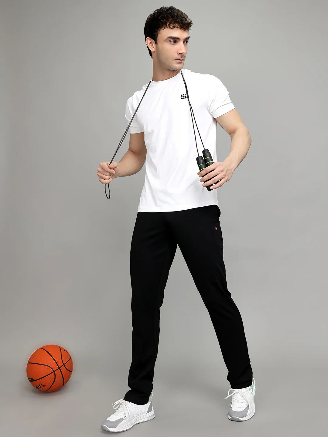 Men Black Solid Regular Fit Lower - Image 6