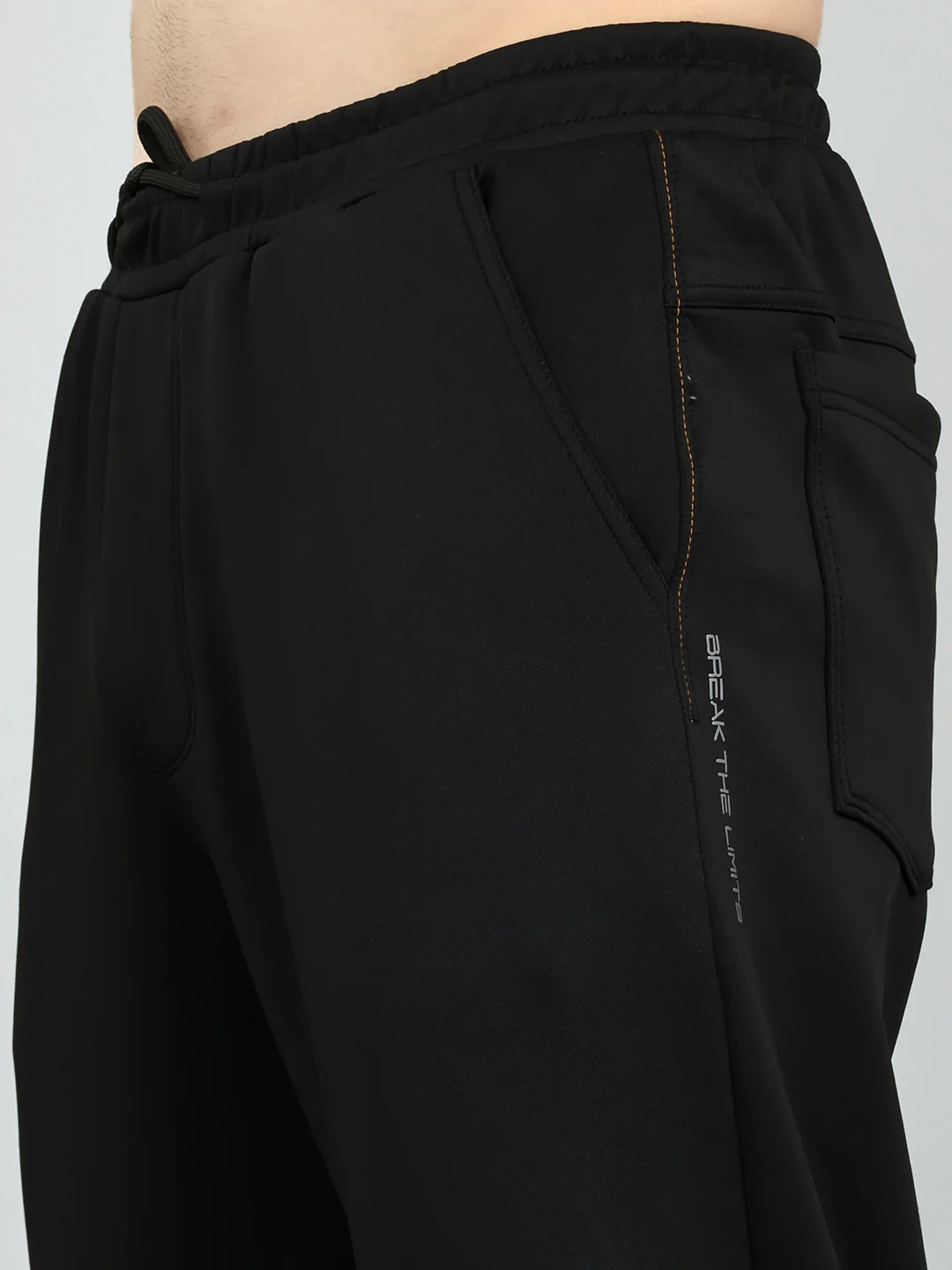 Men Black Solid Regular Fit Lower - Image 5