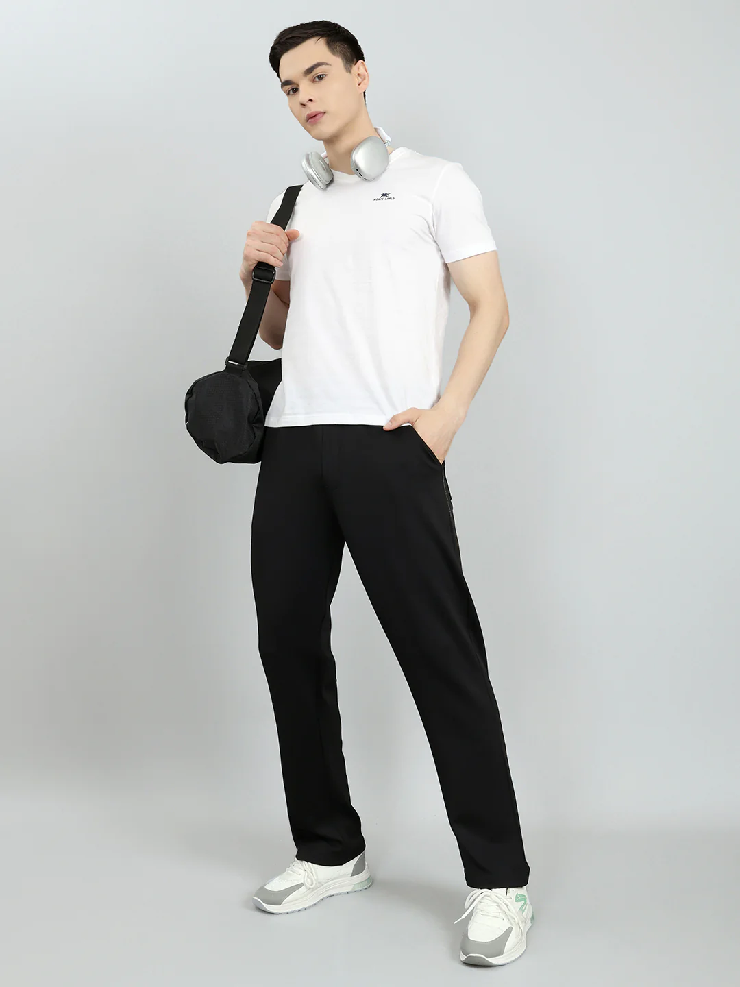 Men Black Solid Regular Fit Lower - Image 7