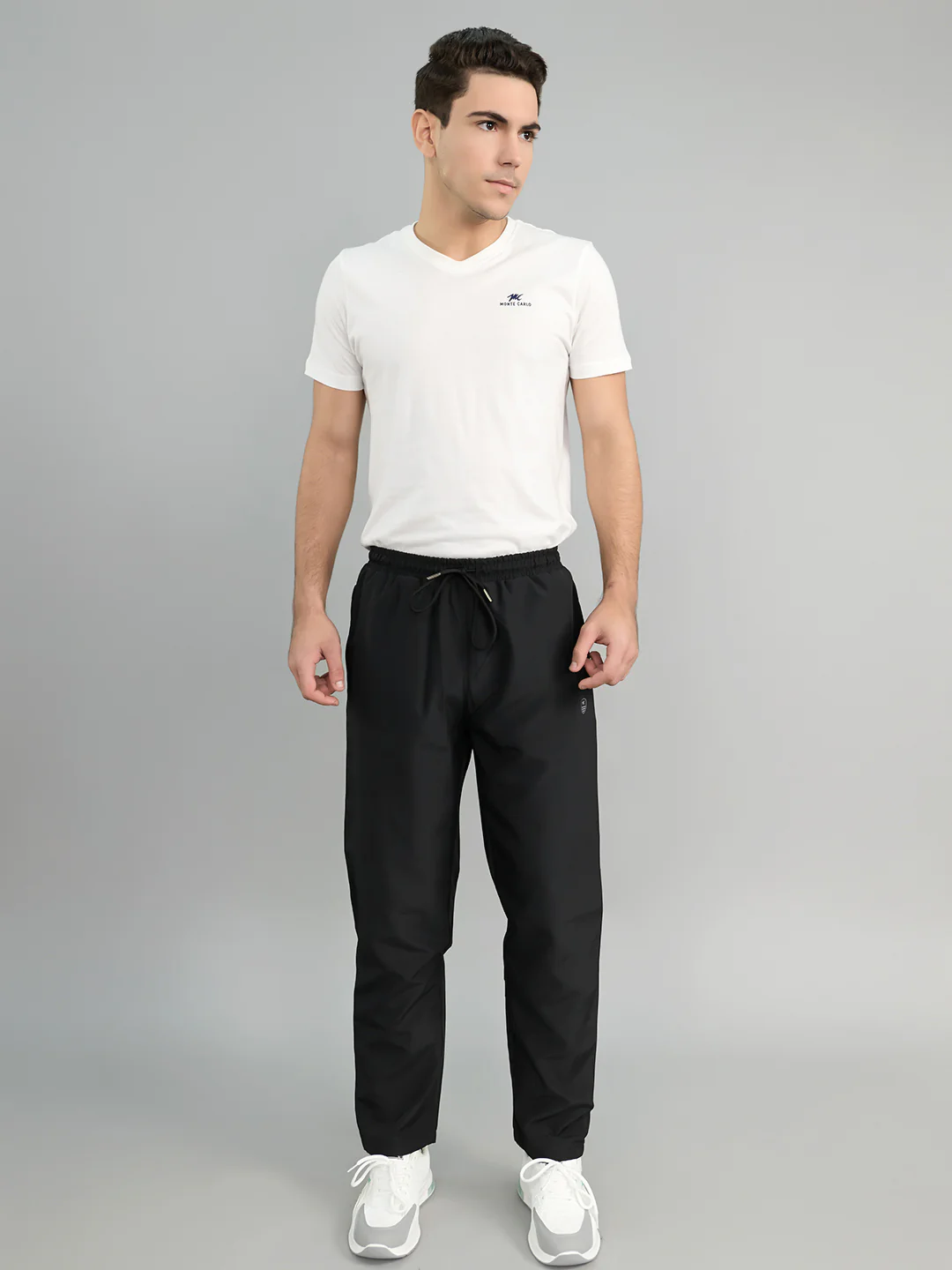 Men Black Solid Regular Fit Lower - Image 6
