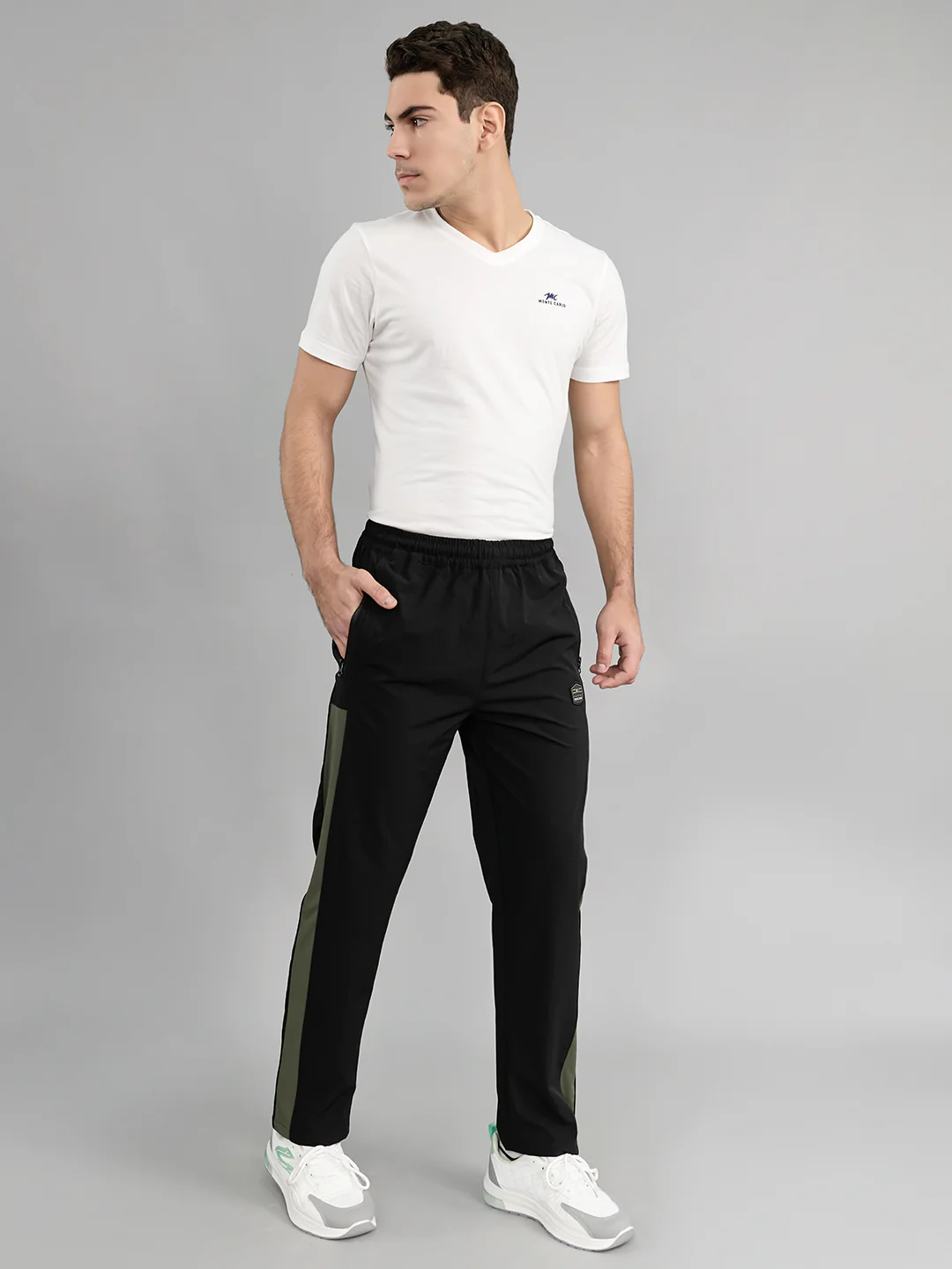 Men Black Solid Regular Fit Lower - Image 6