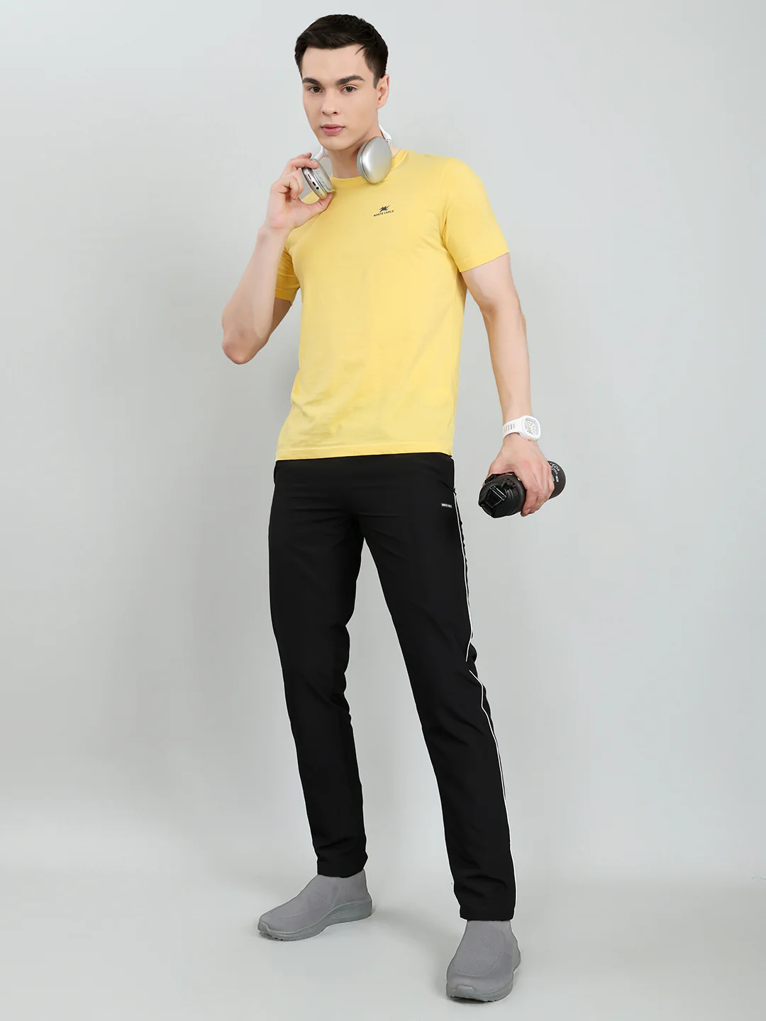 Men Black Solid Regular Fit Lower - Image 6