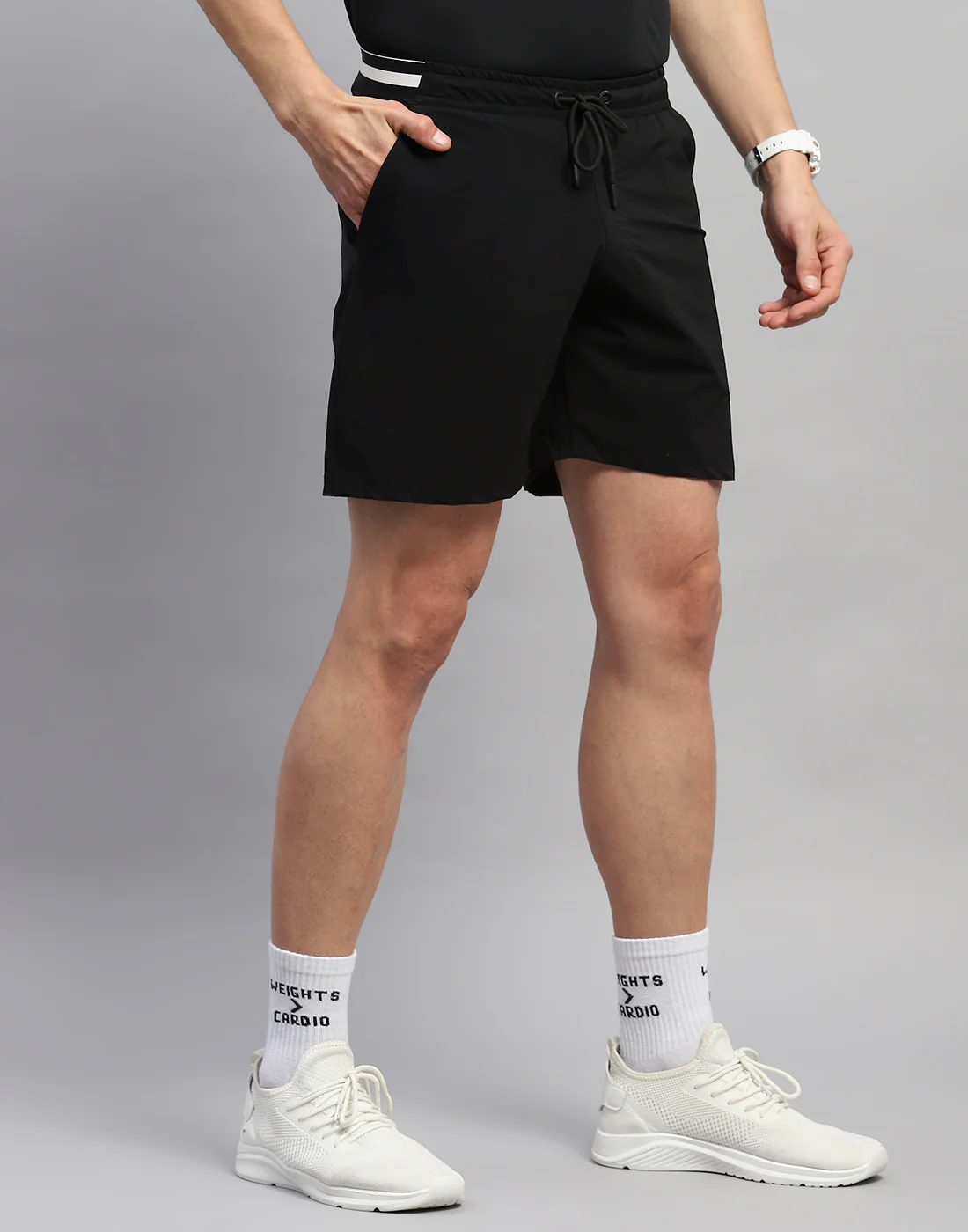 Rock.it Men Black Solid Regular Fit Short - Image 5