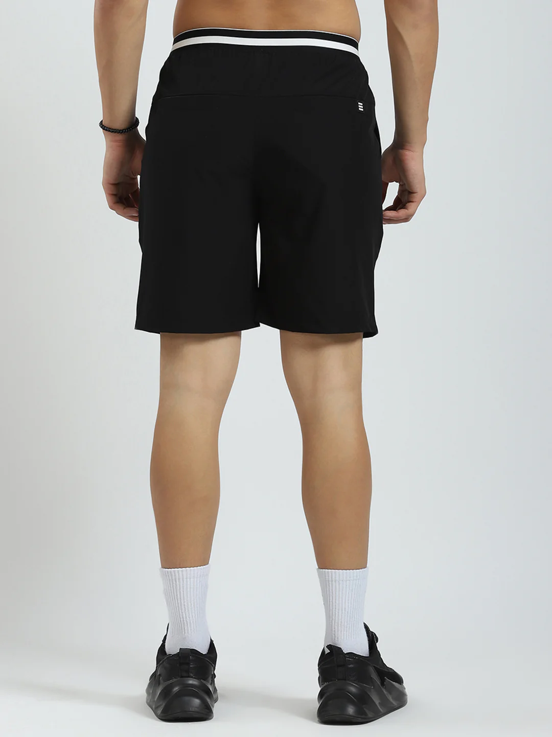 Rock.it Men Black Solid Regular Fit Short - Image 5