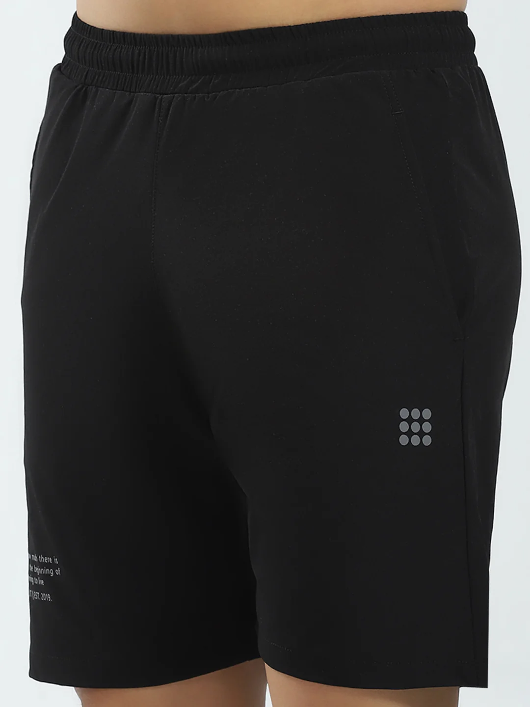 Rock.it Men Black Solid Regular Fit Short - Image 6