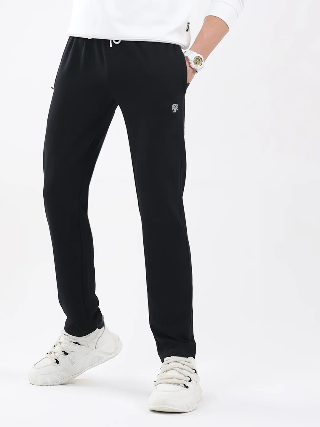 Rock.it Men Black Solid Regular Fit Winter Lower - Image 6