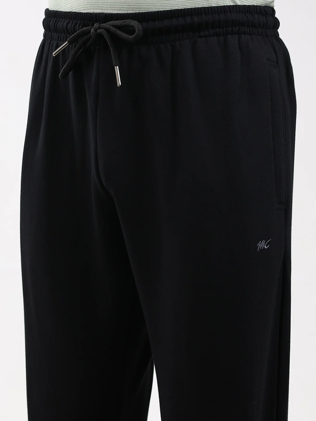 Men Black Solid Regular Fit Winter Lower - Image 6