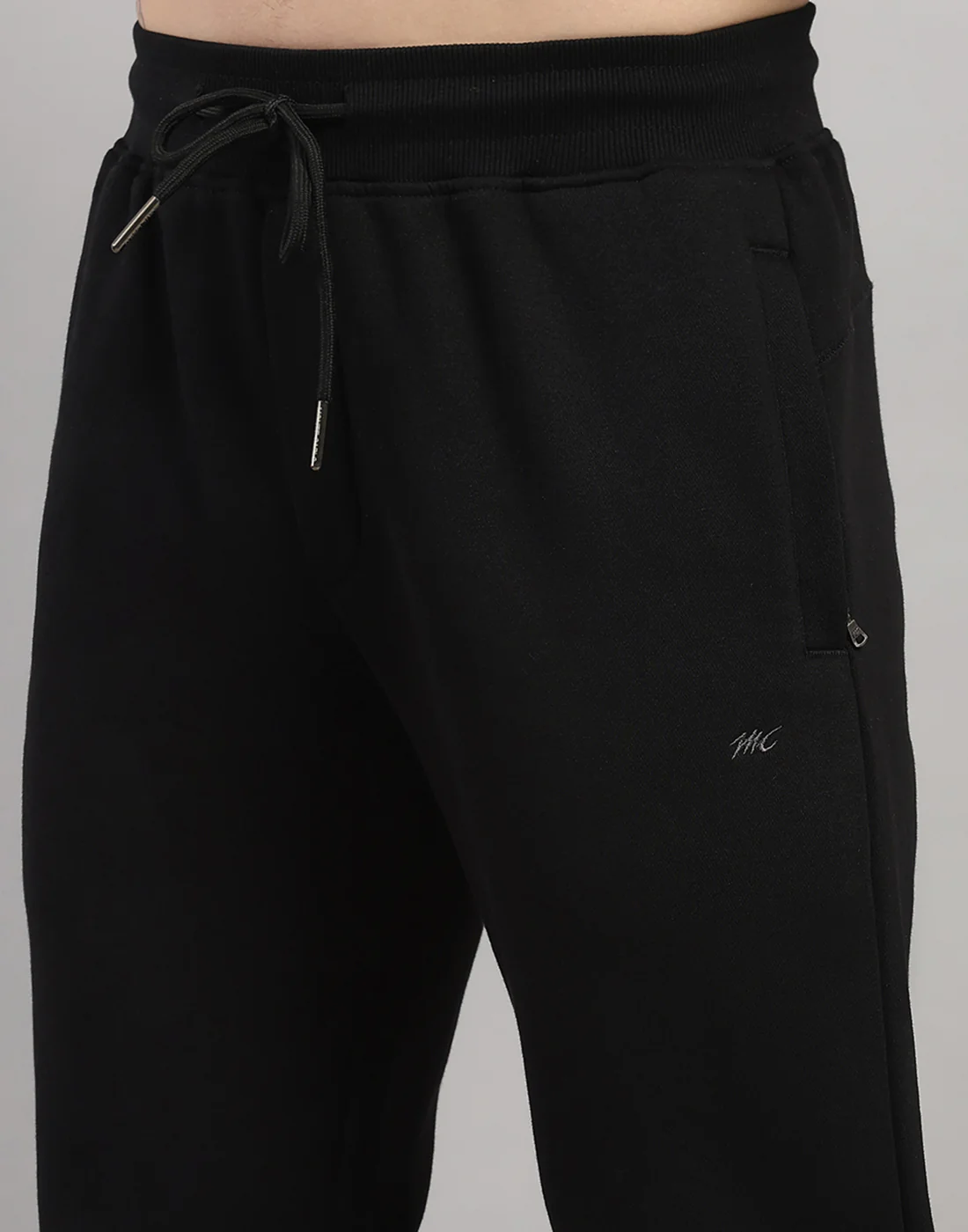Men Black Solid Regular Fit Winter Lower - Image 6