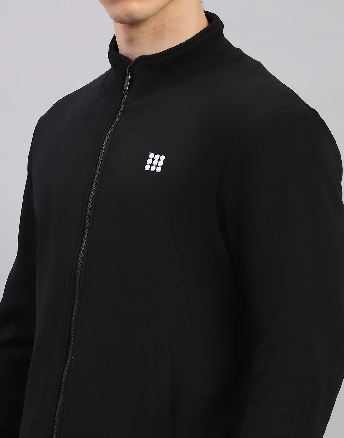 Rock.it Men Black Solid Round Neck Full Sleeve Sweatshirt - Image 7