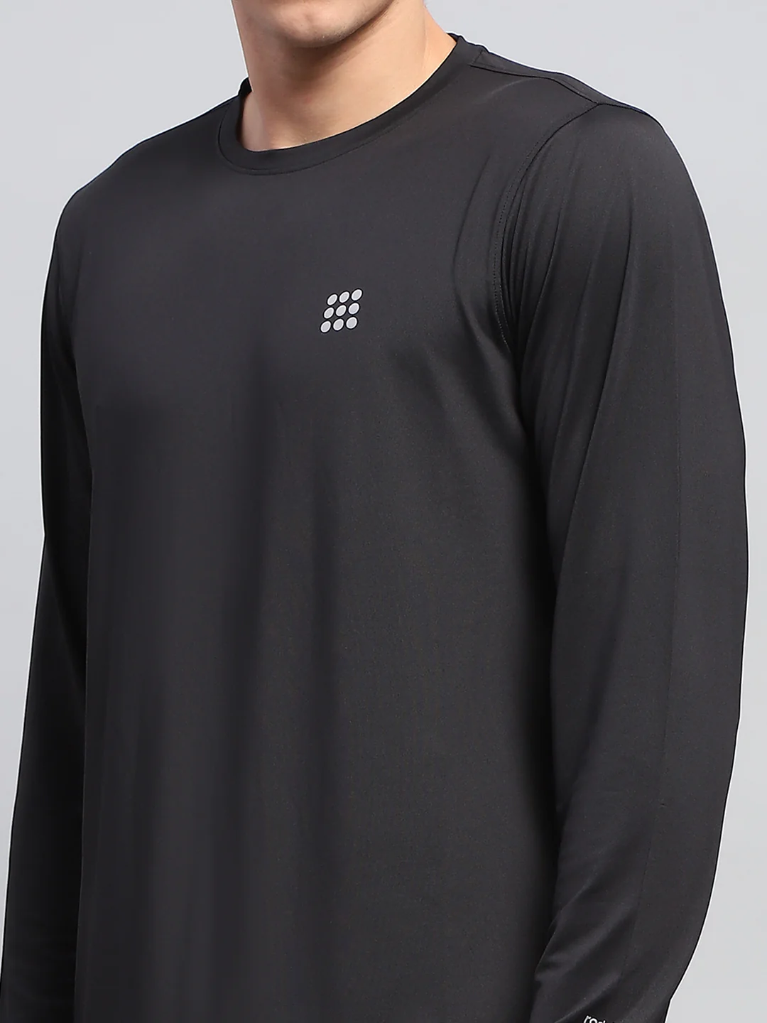 Rock.it Men Black Solid Round Neck Full Sleeve Winter T-Shirt - Image 6
