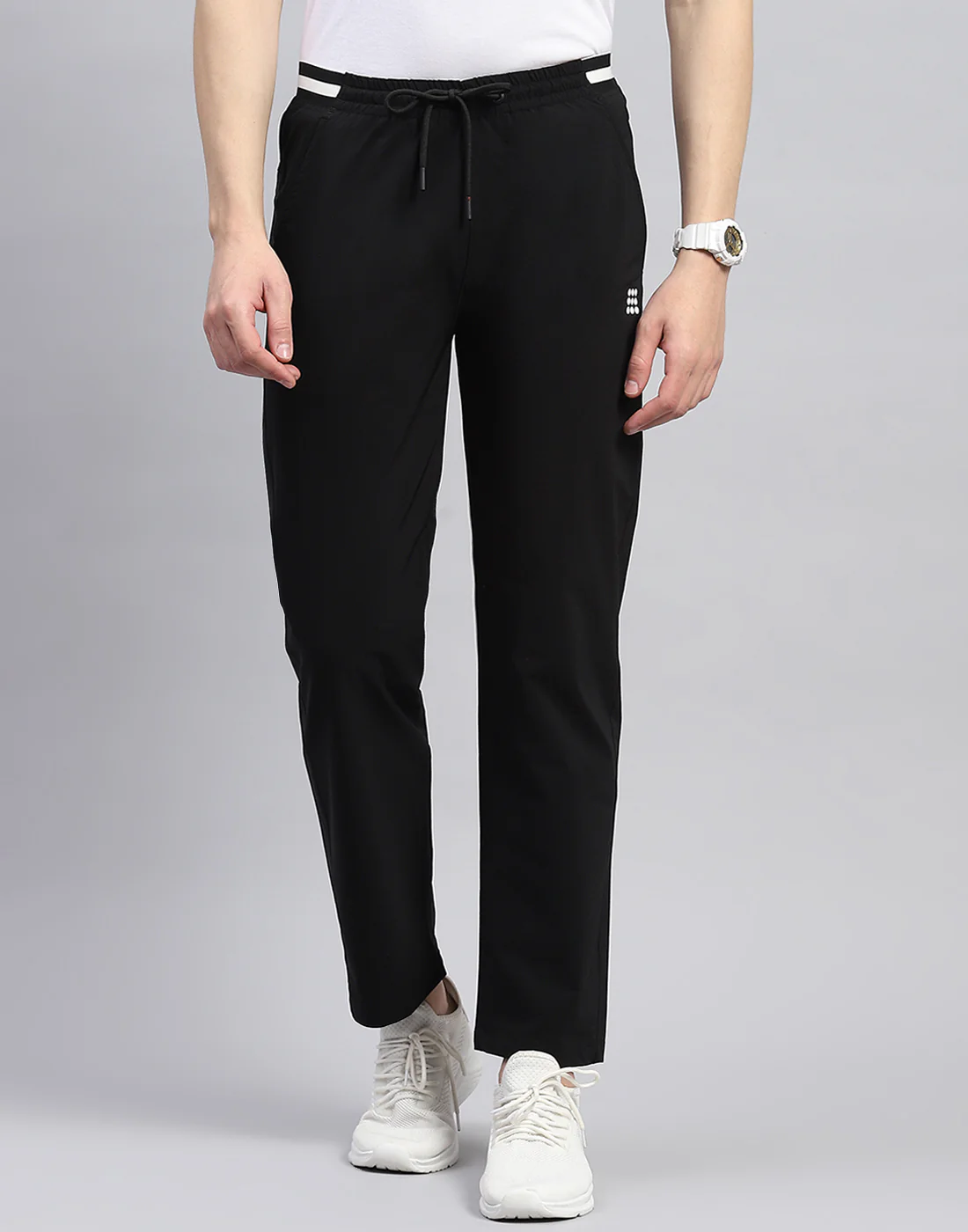 Rock.it Men Black Solid Smart Fit Lower