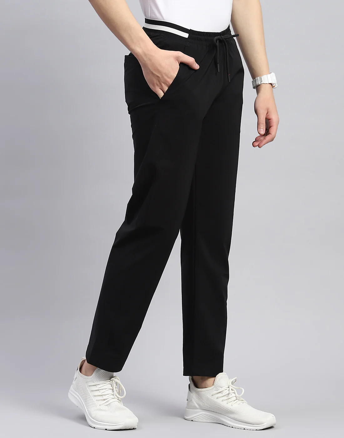 Rock.it Men Black Solid Smart Fit Lower - Image 4