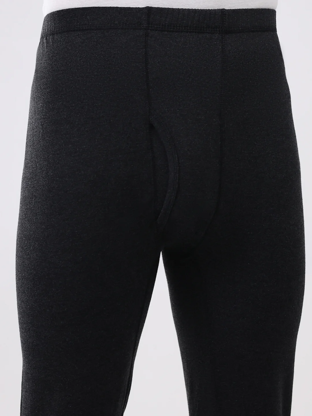 Men Black Solid Thermal Lower - Image 6