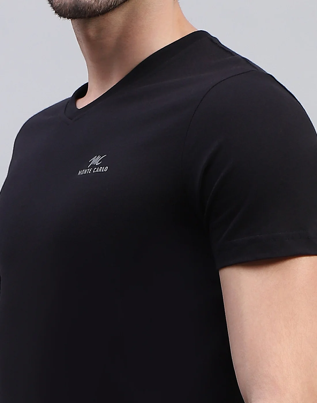 Men Black Solid V Neck Half Sleeve T-Shirt (Pack of 3) - Image 14