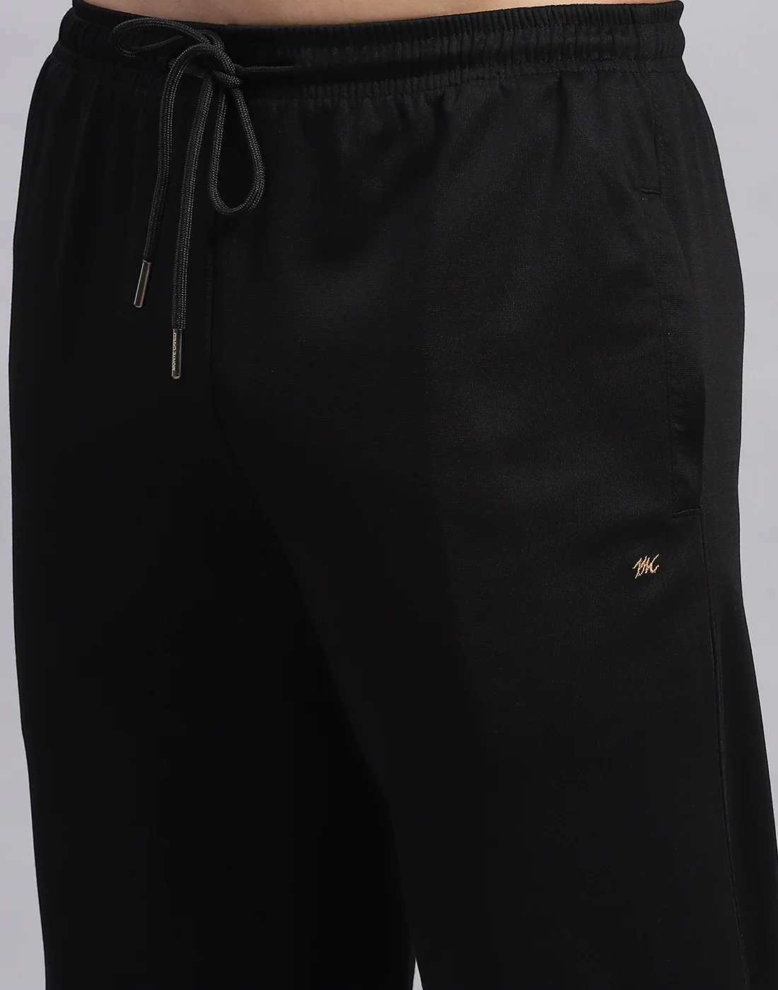 Men Black Stripe Polo Collar Half Sleeve Lower Set - Image 8