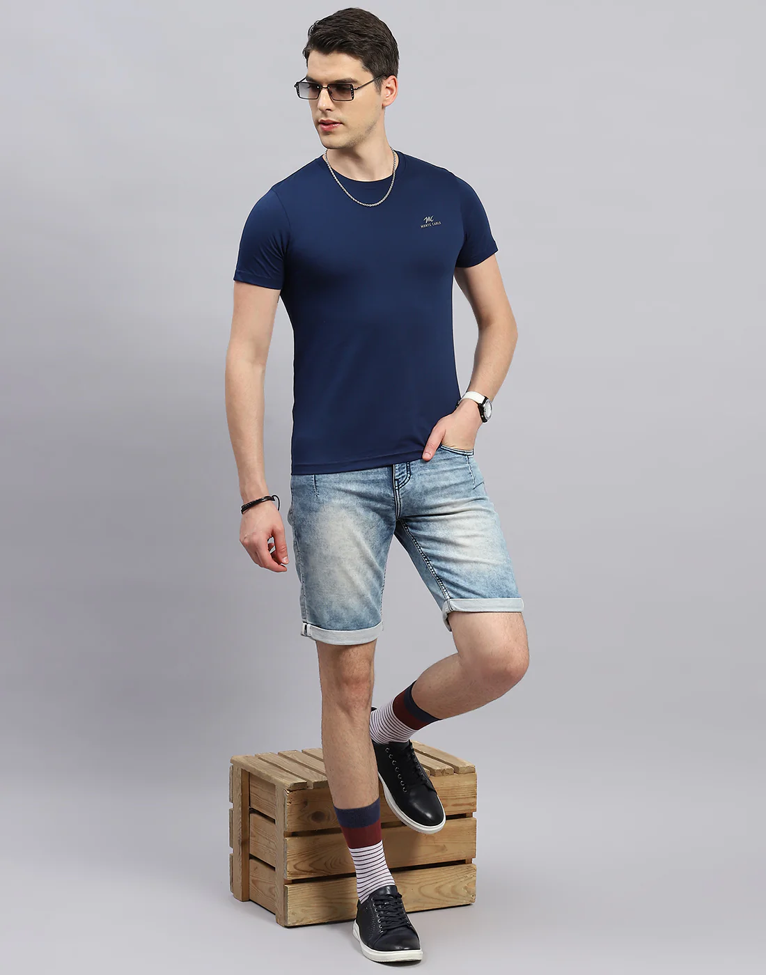 Men Blue, Black & Yellow Solid Round Neck Half Sleeve T-Shirt (Pack of 3) - Image 2