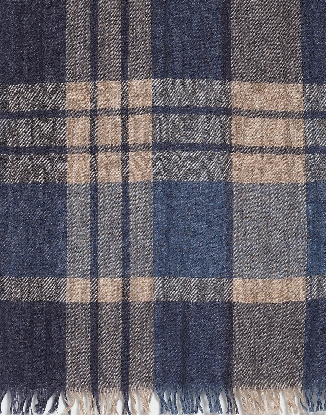 Men Blue Check Muffler - Image 7