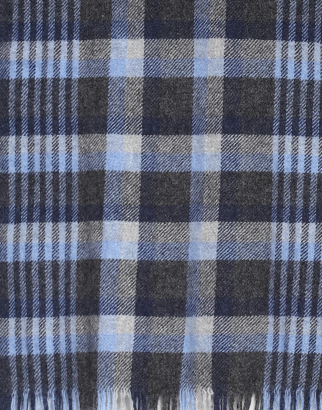 Men Blue Check Muffler - Image 7