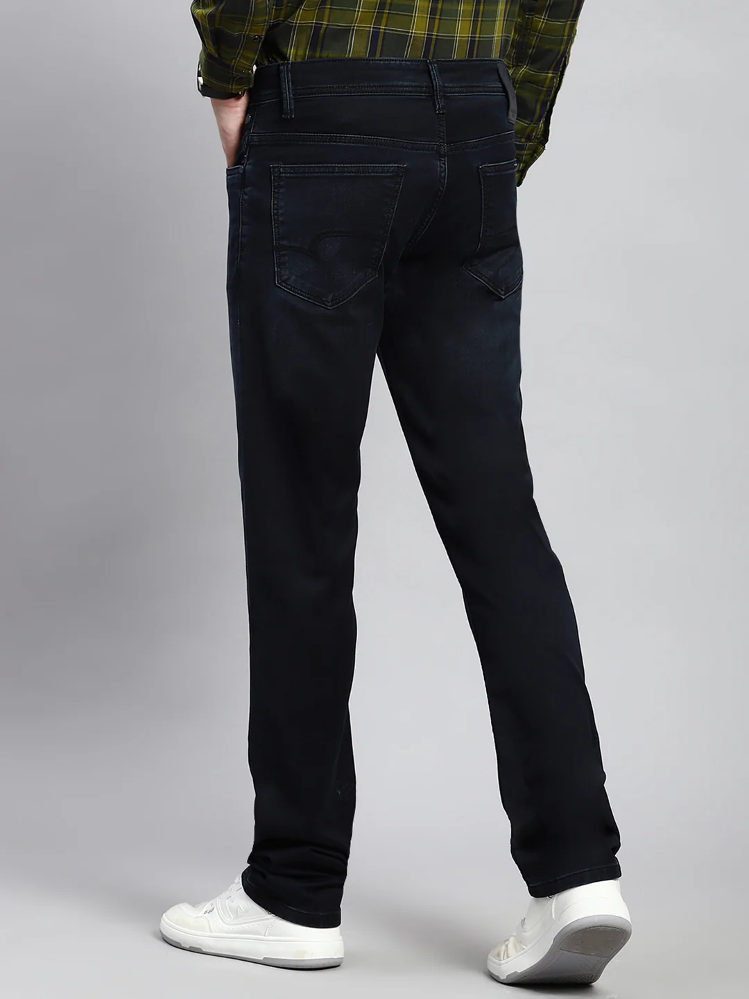 Men Blue Narrow Fit Denim - Image 5
