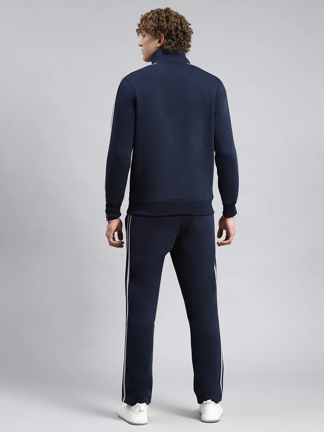 Men Blue Plain Tracksuit - Image 5