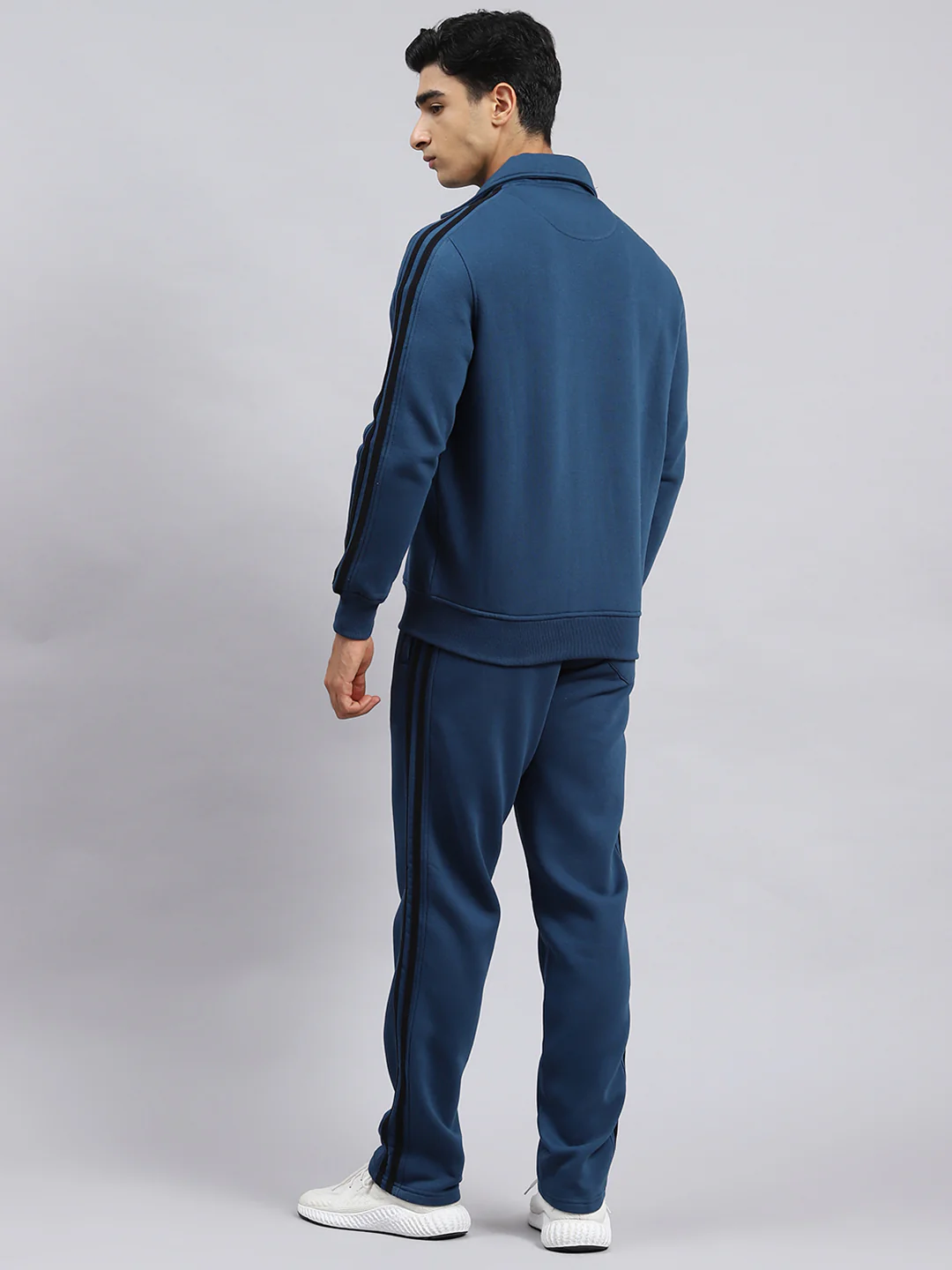 Men Blue Plain Tracksuit - Image 5
