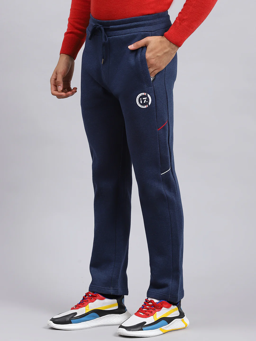 Men Blue Printed Winter Lower - Image 4