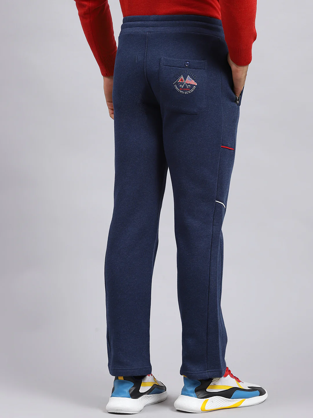 Men Blue Printed Winter Lower - Image 5