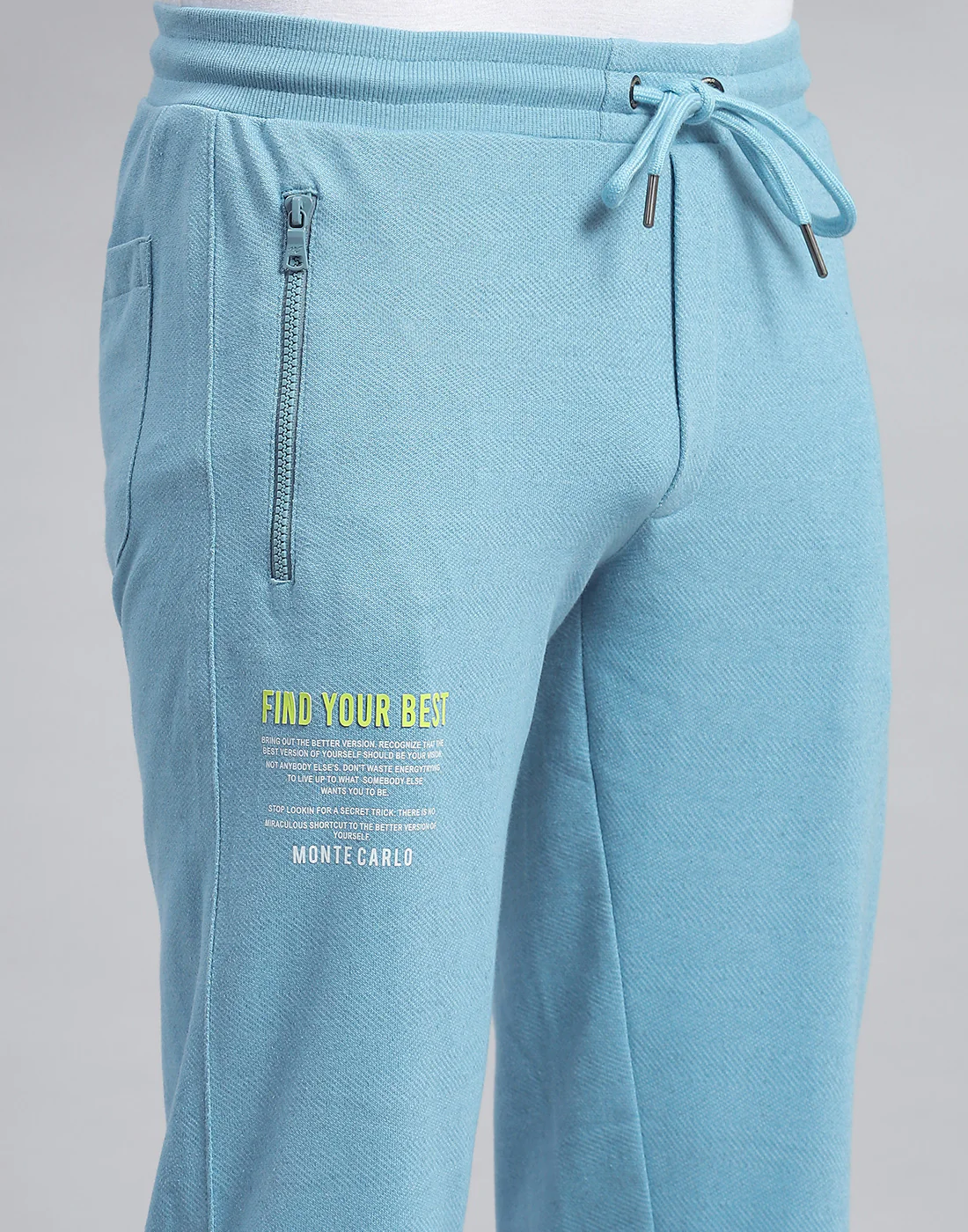 Men Blue Printed Regular Fit Winter Lower - Image 6