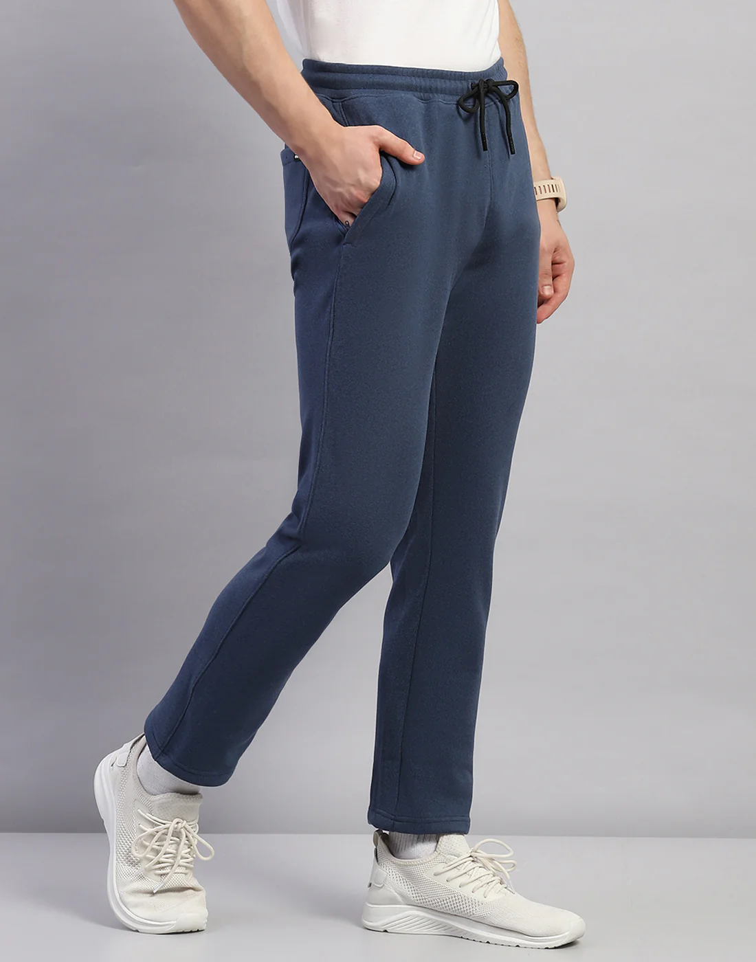 Rock.it Men Blue Printed Regular Fit Winter Lower - Image 4
