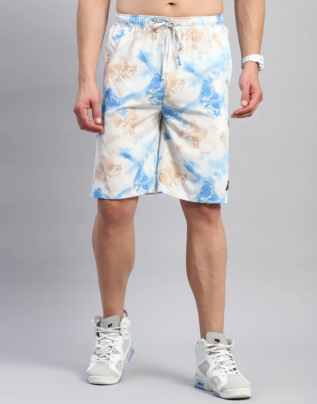Rock.it Men Blue Printed Round Neck Half Sleeve Cords Set - Image 7
