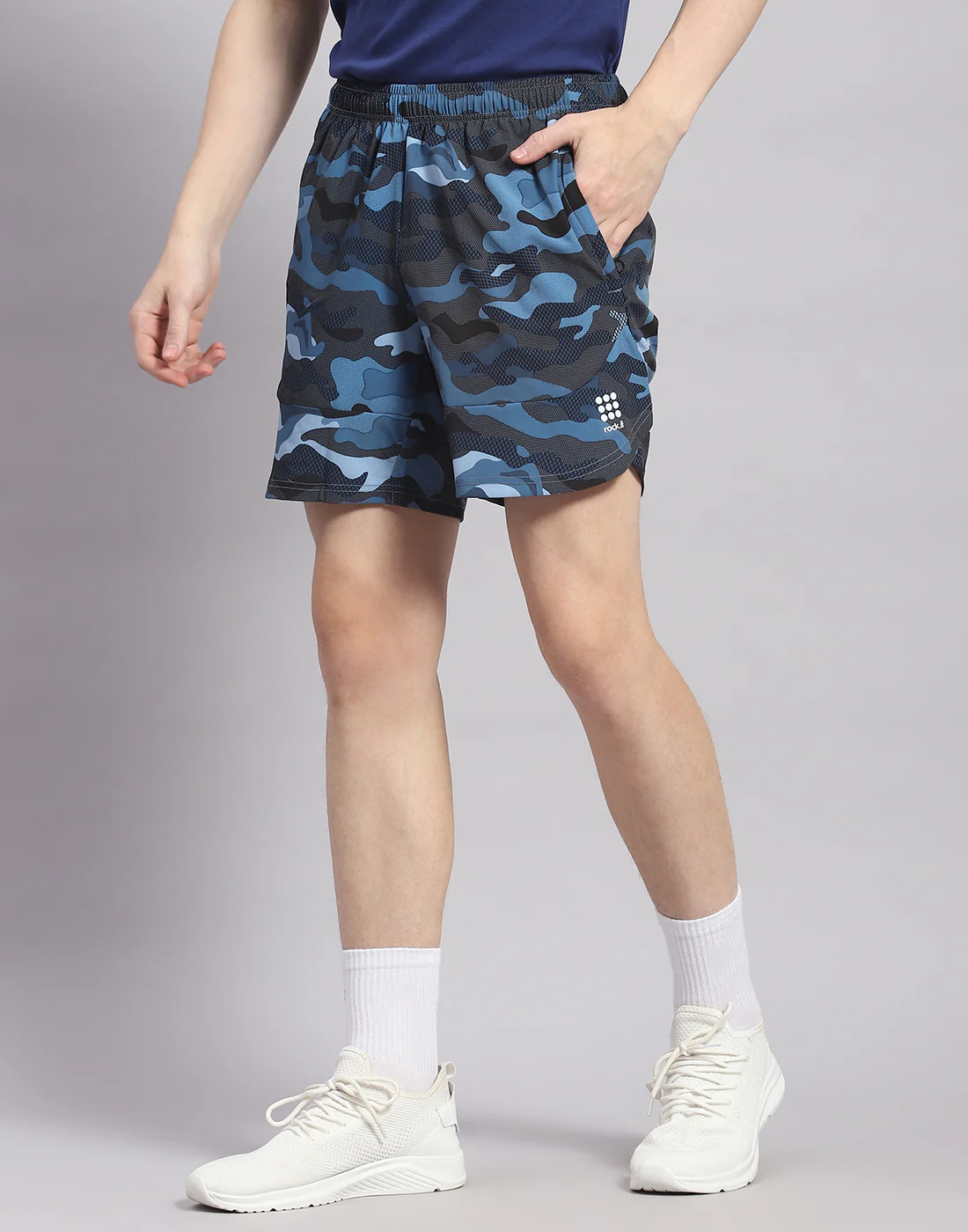 Rock.it Men Blue Printed Short - Image 4