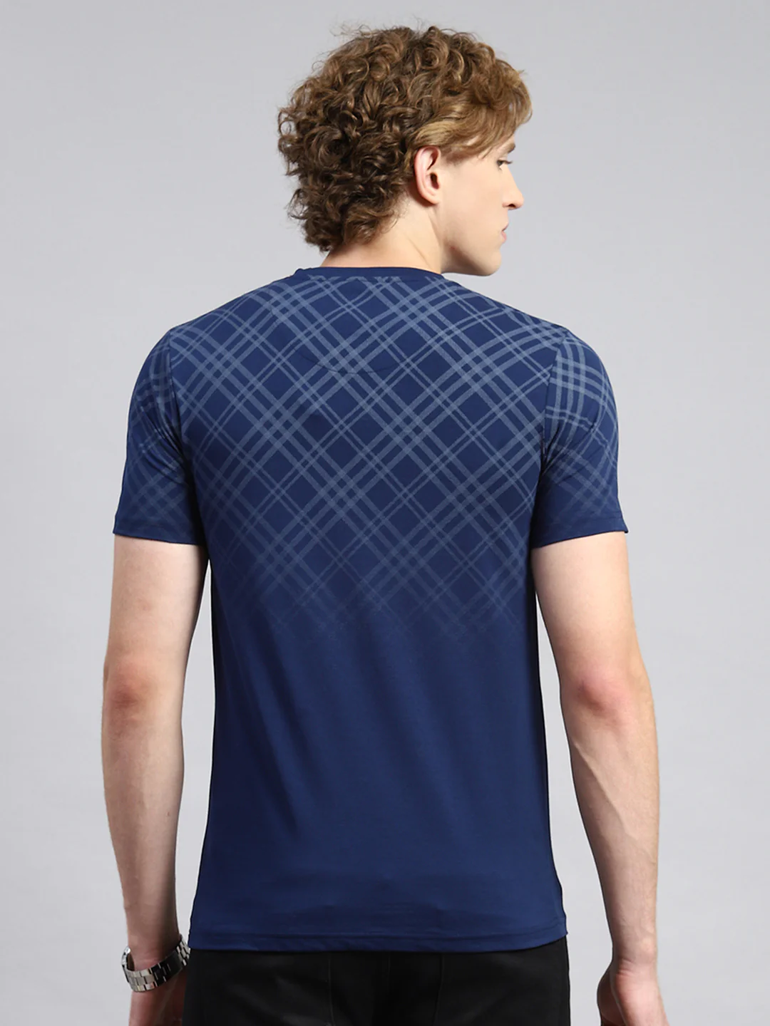 Men Blue Printed T-Shirt - Image 5