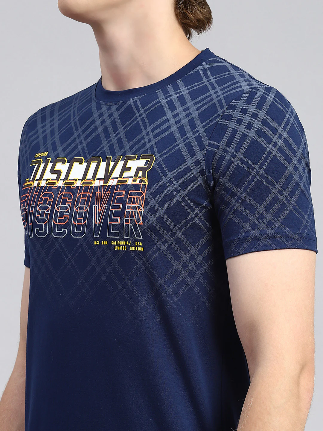 Men Blue Printed T-Shirt - Image 6